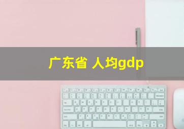 广东省 人均gdp